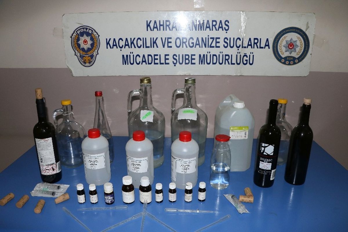 Kahramanmaraş\'ta Sahte İçki Operasyonu