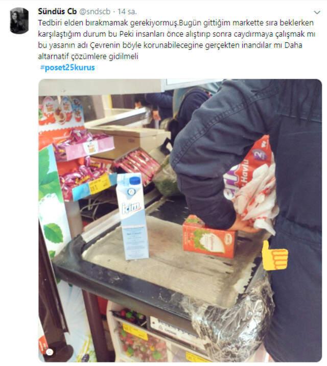 Paralı Poşet Uygulaması, Sosyal Medyada Günün Konusu Oldu