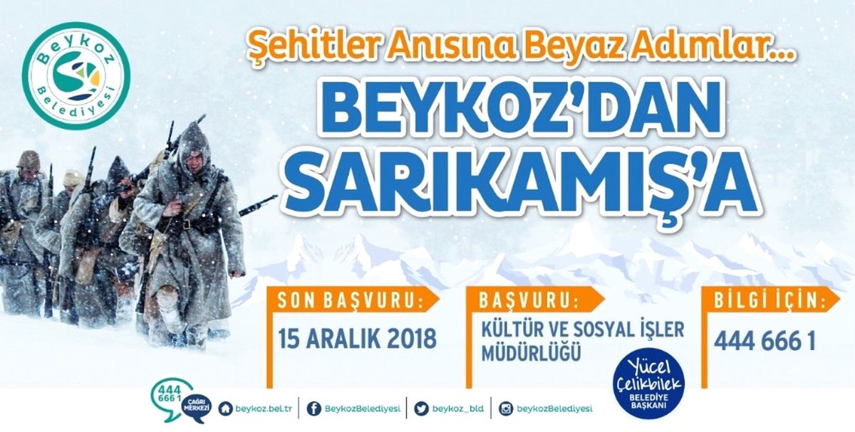 Beykoz\'dan Sarıkamış\'a Beyaz Adımlar