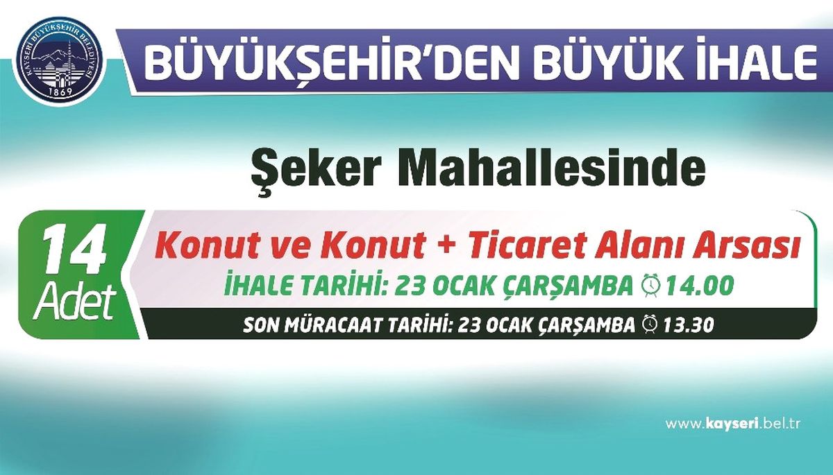 Büyükşehir\'den Arsa İhalesi