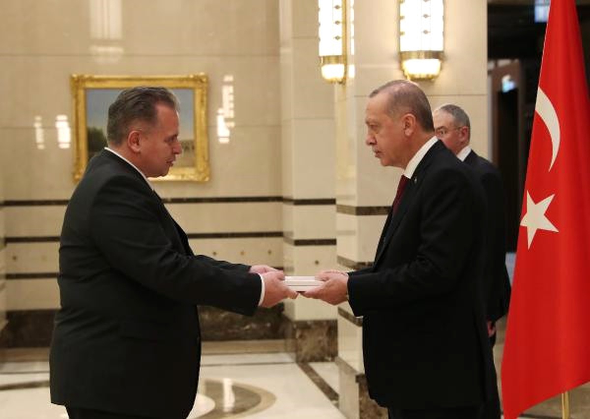 Cumhurbaşkanı Erdoğan\'a, Hırvatistan Büyükelçisi Hrvoje Cvitanovic\'ten Güven Mektubu
