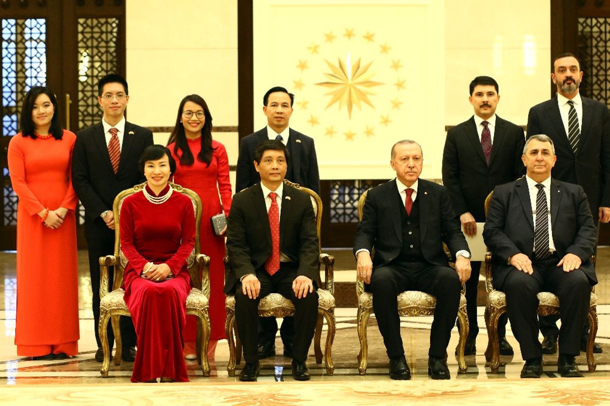 Erdoğan Vietnam Büyükelçisini Kabul Etti