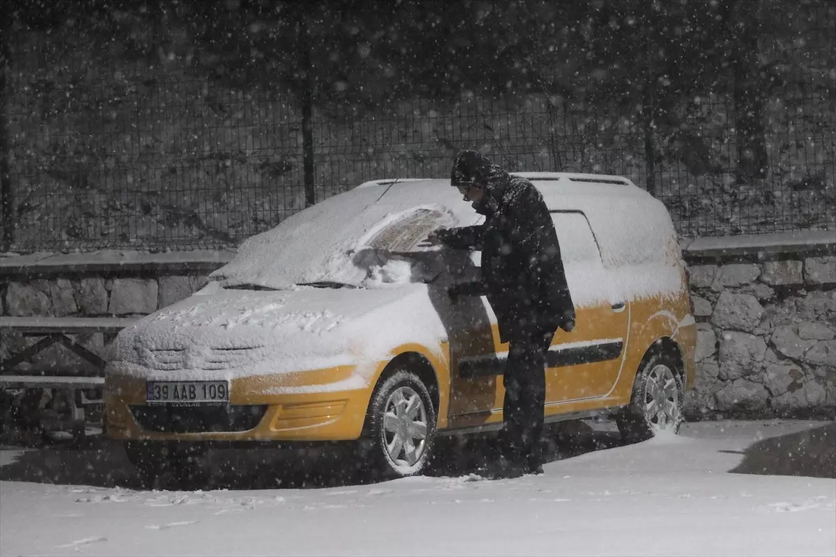 Kırklareli\'nde Yoğun Kar