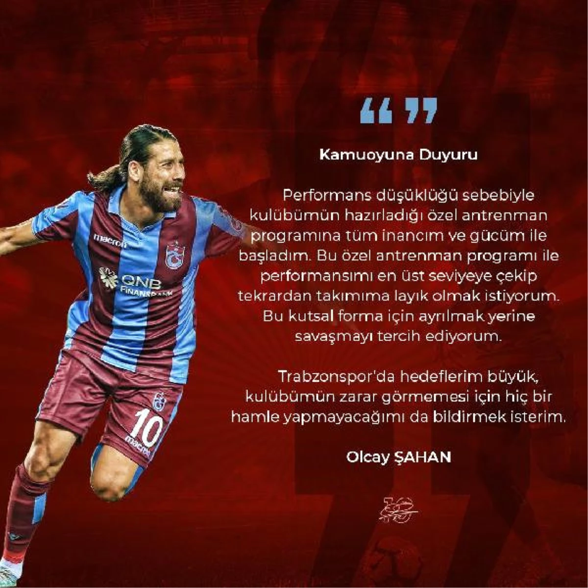 Olcay Şahan: "Trabzonspor\'da Hedefim Büyük"