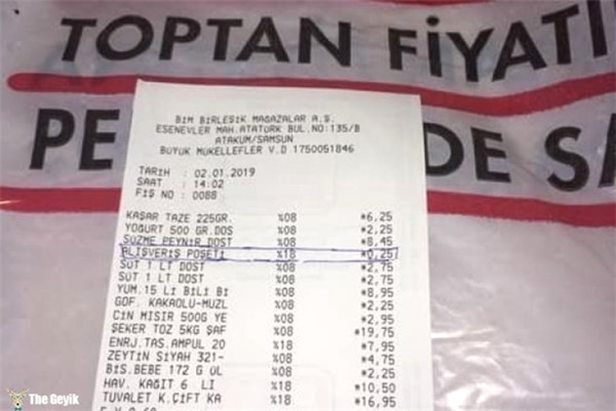 Poşeti İade Etti 25 Kuruşu Geri Aldı