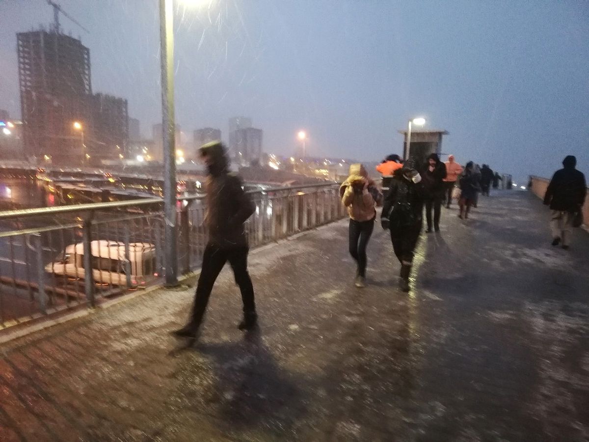 Beylikdüzü\'nde Kar Yağışı