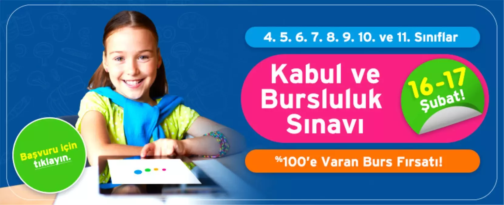 Bilgi Koleji Bursluluk Sınavı ile Öğrenci Alıyor!