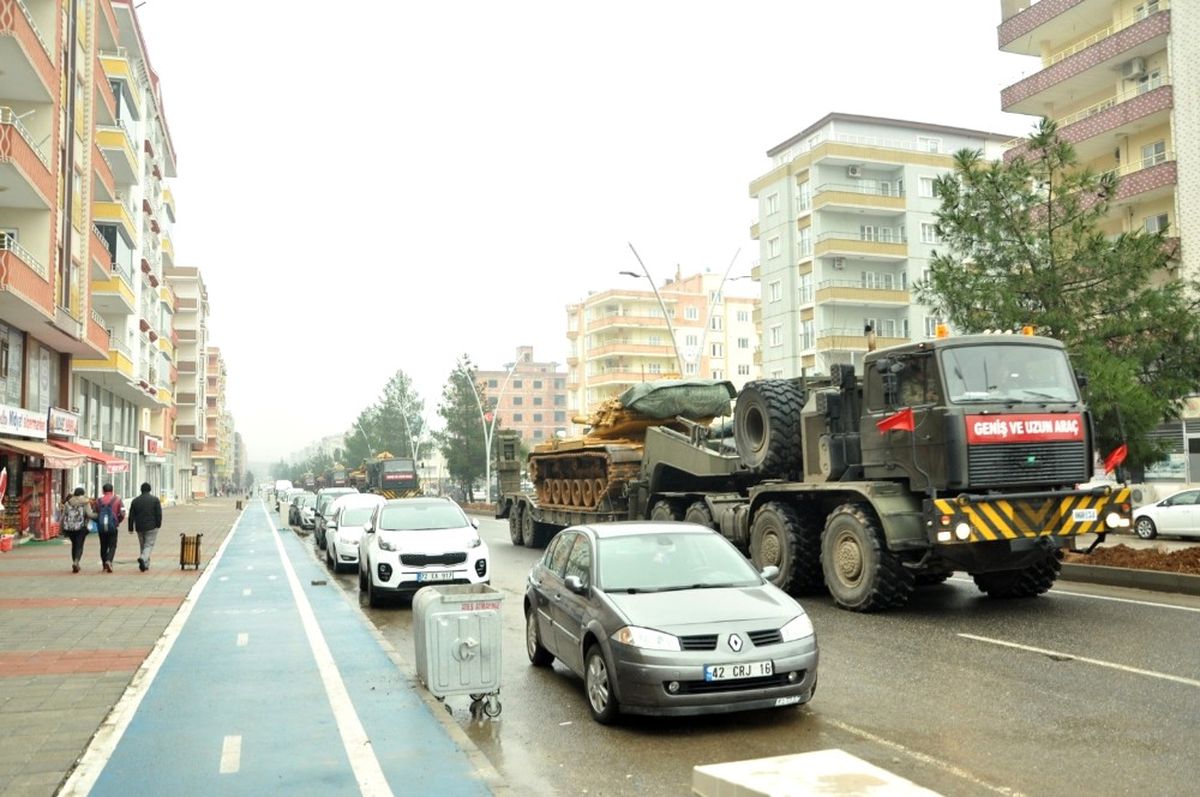 Cizre Sınırına Askeri Sevkıyat