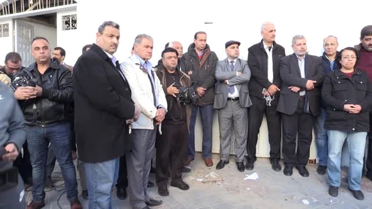 Gazze\'deki Filistin Radyo ve Televizyon Karargahına Saldırı