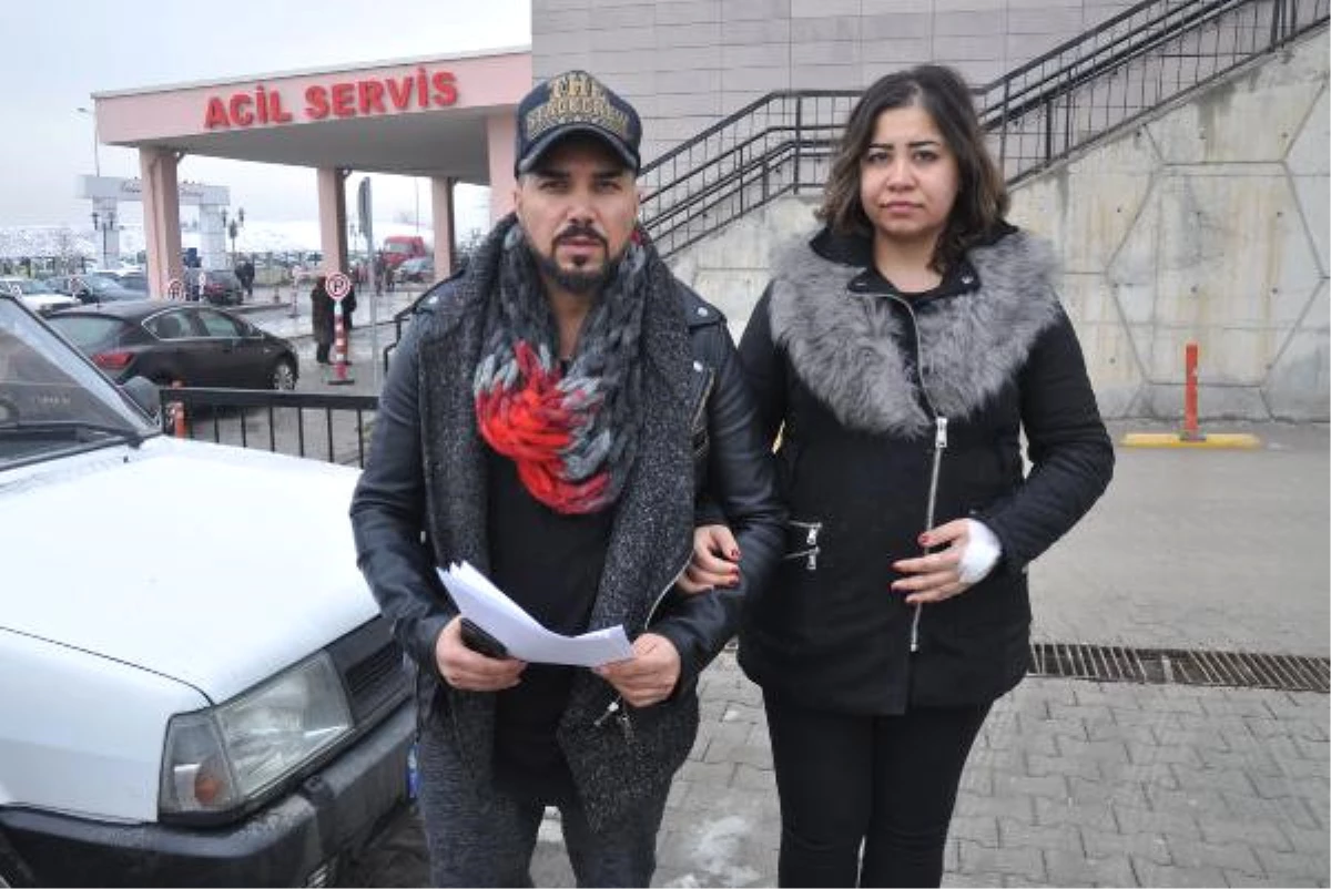 Hamile ve Engelli Sivil Gazi ile Kocası, Trafikte Darbedildi