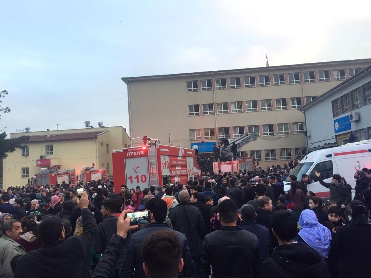 İlkokulda Yangın