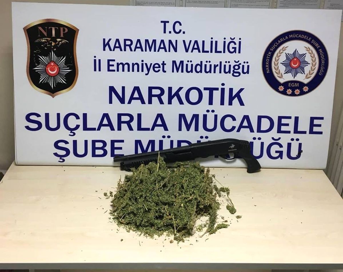 Karaman\'da Esrar Operasyonu: 2 Şahıs Adliyede