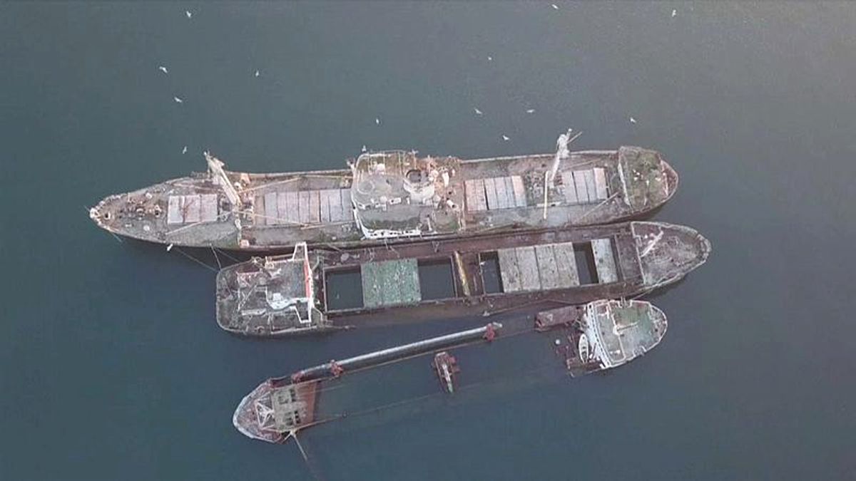 Video | Yunanistan Suları Batık Gemilerden Arındırılıyor
