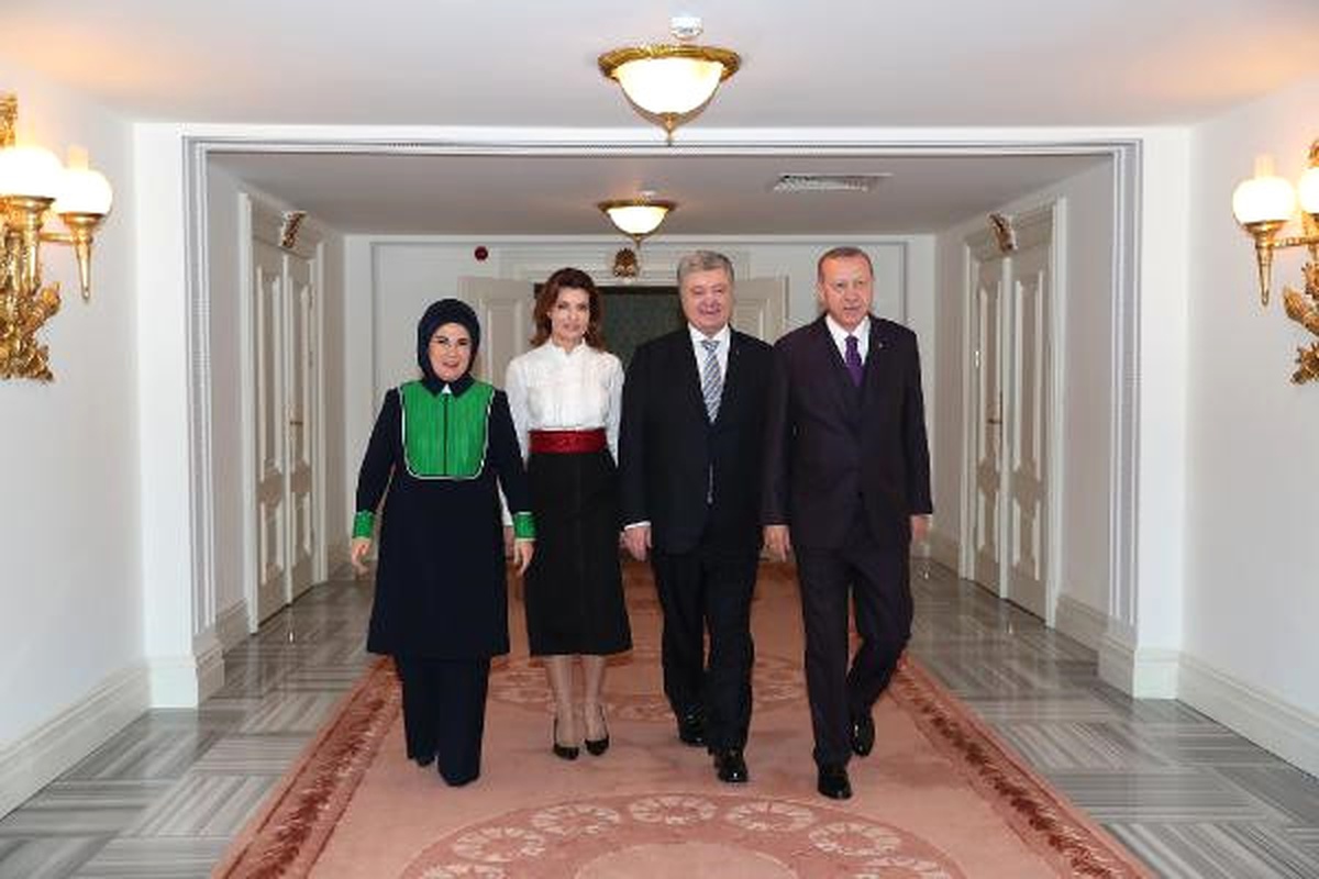 Cumhurbaşkanı Erdoğan, Poroşenko ile Görüşüyor