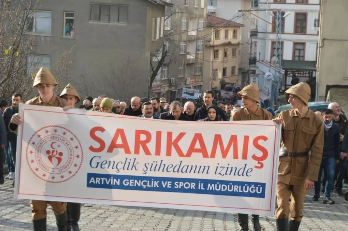 Artvin Sarıkamış Şehitleri İçin Yürüdü