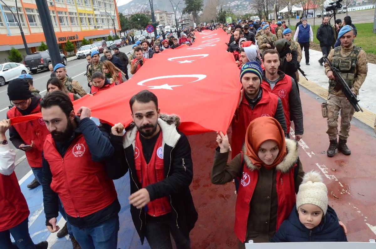 Ordu\'da Sarıkamış Şehitleri Unutulmadı