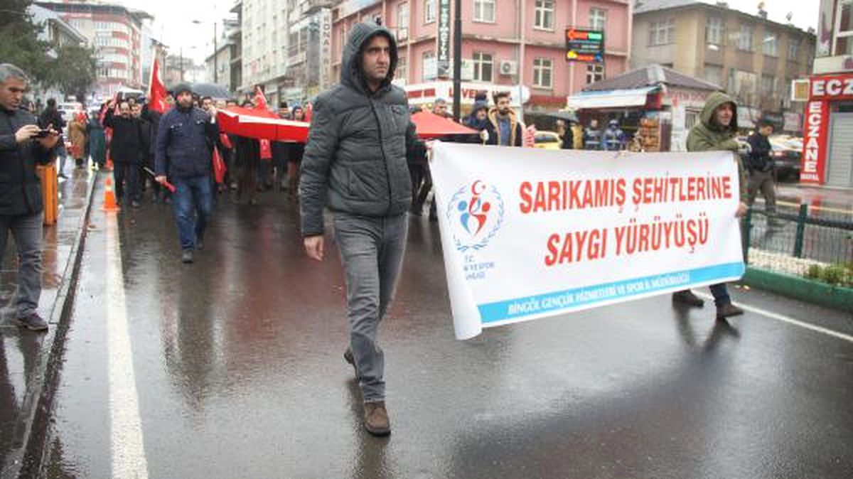 Sarıkamış Şehitleri, Bingöl\'de Yürüyüşle Anıldı