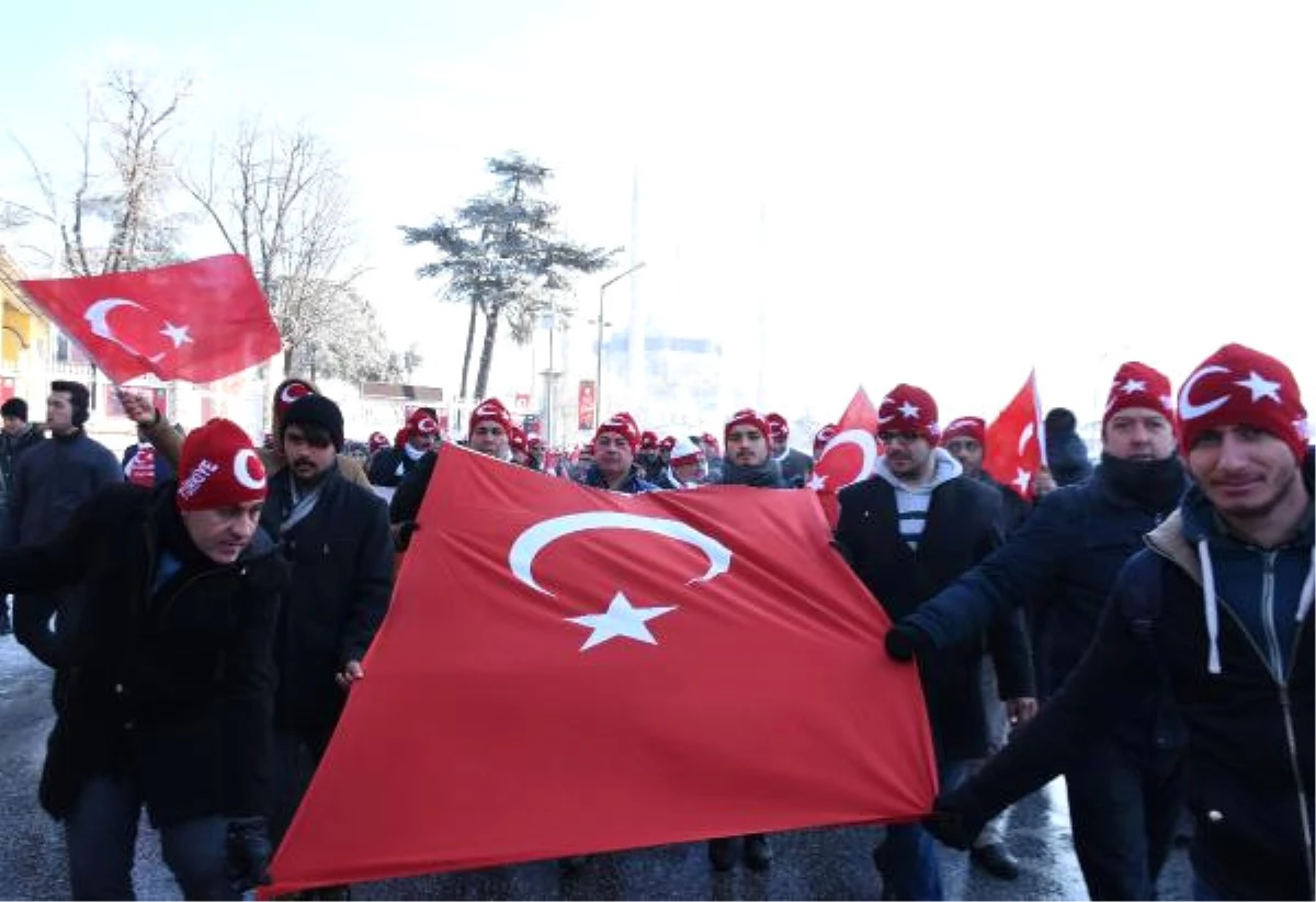 Sarıkamış Şehitleri, Edirne\'de Dondurucu Soğukta Anıldı