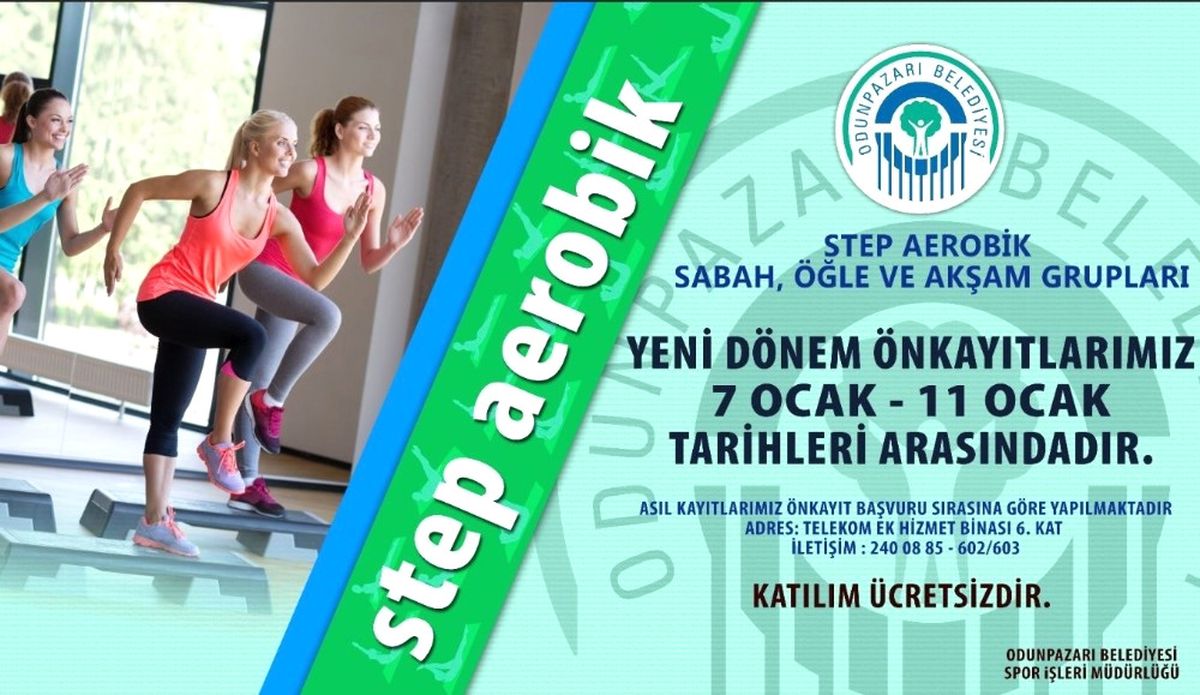 Yeni Dönem Step Aerobik Kayıtları Başlıyor