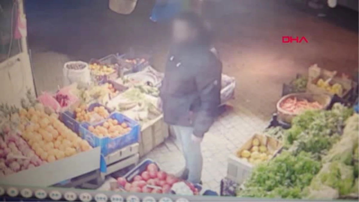Bursa Manav Dükkanın Kasasındaki Tüm Parayı Çalan Hırsız Güvenlik Kamerasında