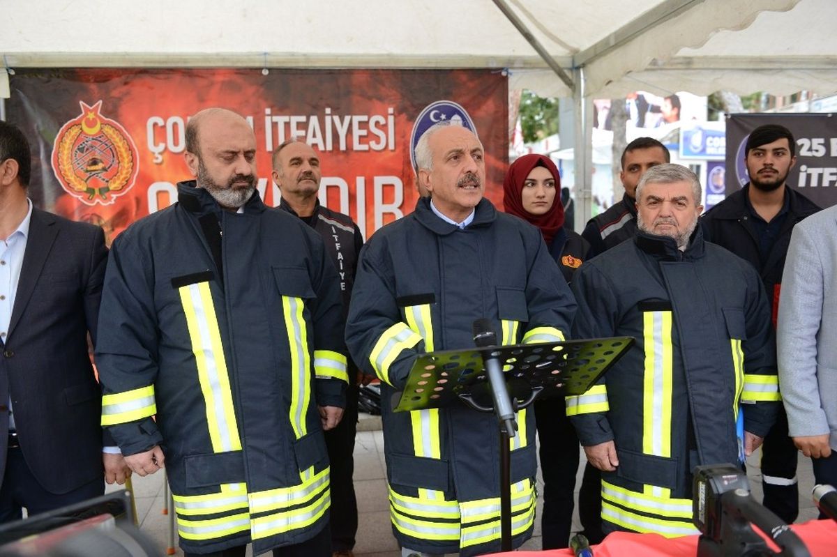 Çorum\'da İtfaiye 1071 Olaya Müdahale Etti