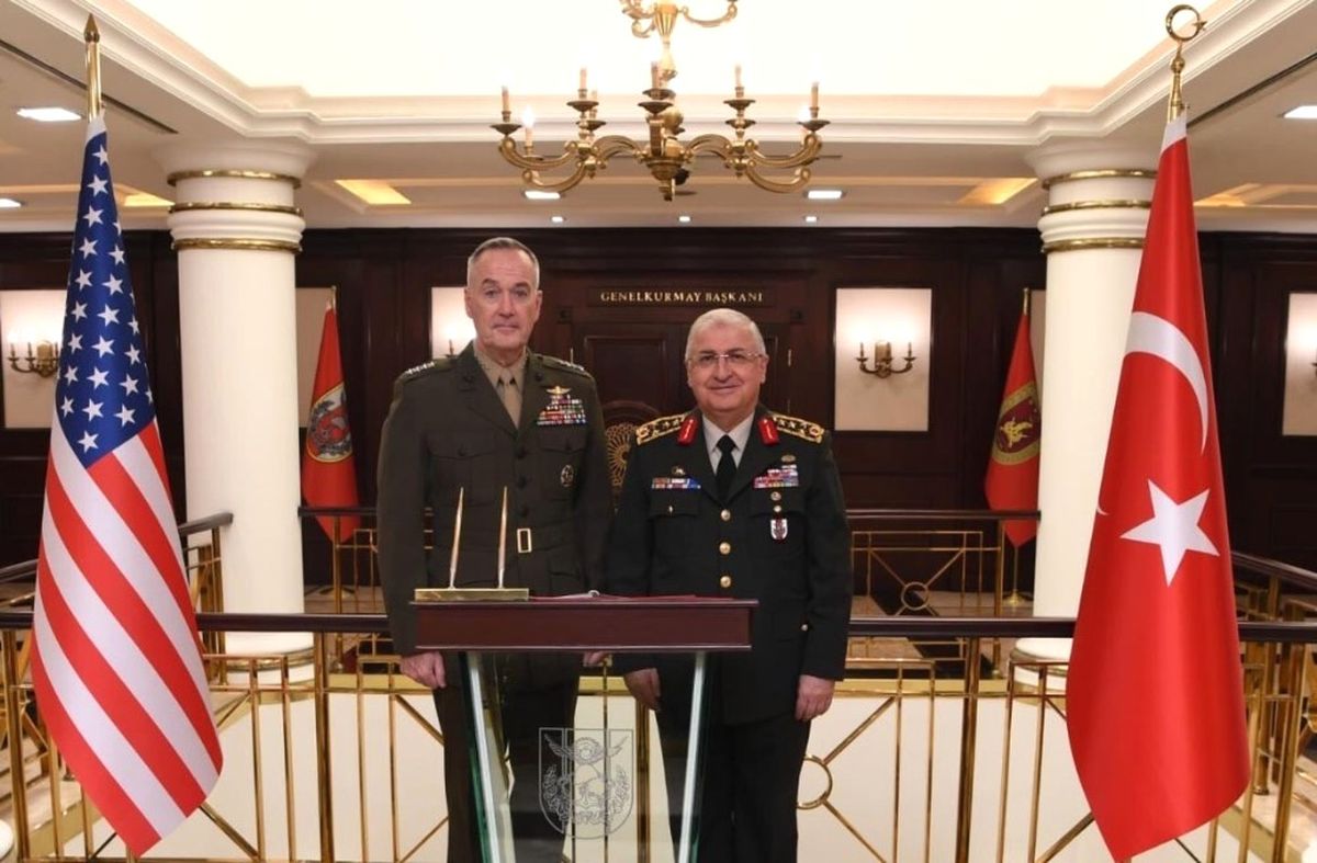 ABD Genelkurmay Başkanı Dunford, Genelkurmay Başkanı Güler\'i Ziyaret Etti