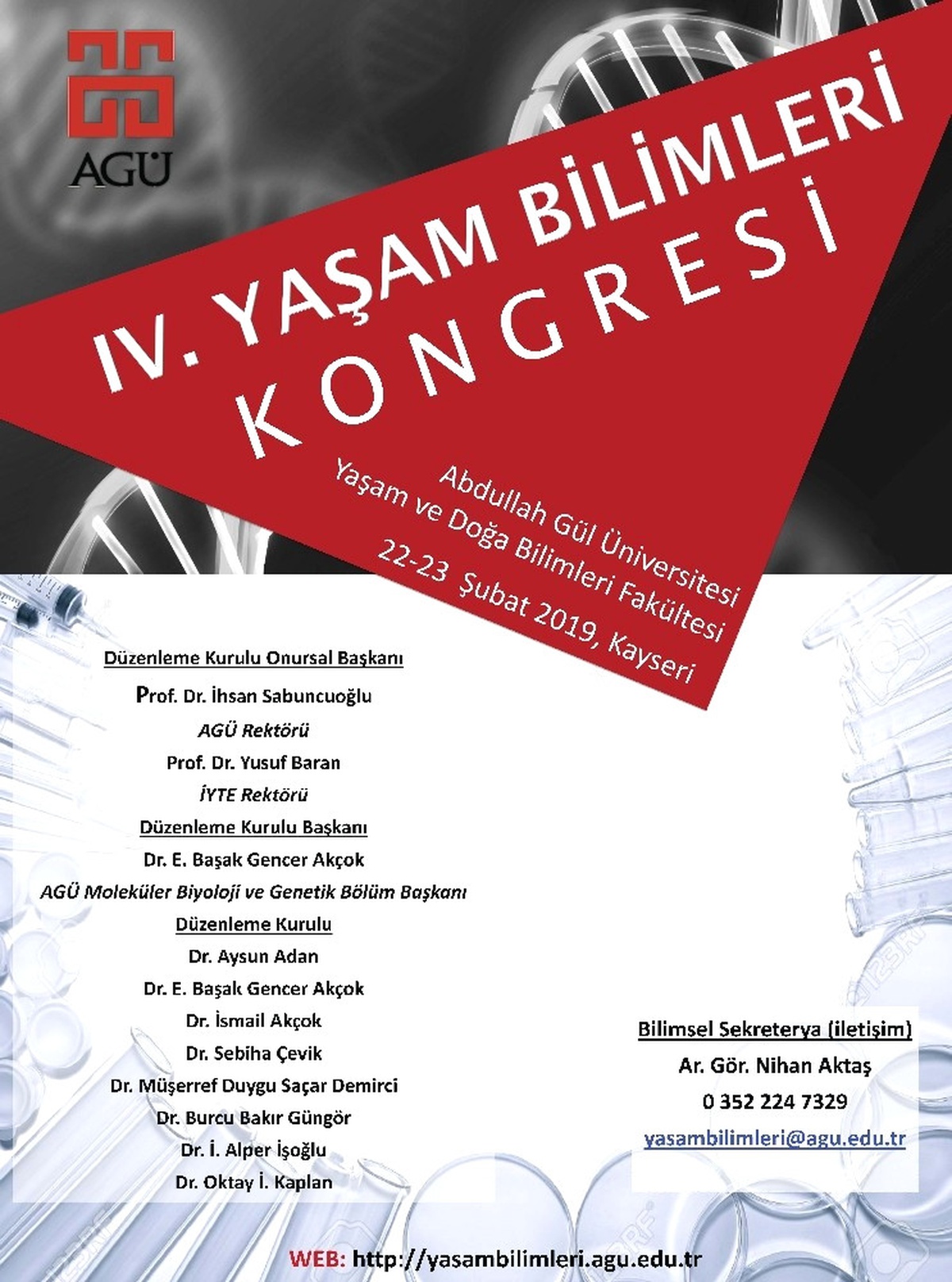 Agü\'de, Iv. Yaşam Bilimleri Kongresi