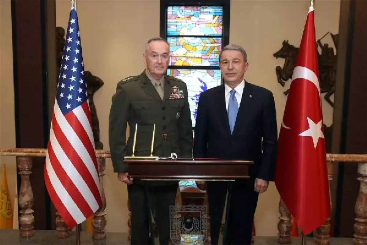 Milli Savunma Bakanı Akar, ABD Genelkurmay Başkanı Dunford\'u Kabul Etti