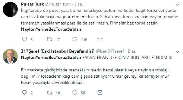 Sosyal Medya Kullanıcıları 'Naylon Yerine Bez Torba Satılsın' Kampanyası Başlattı