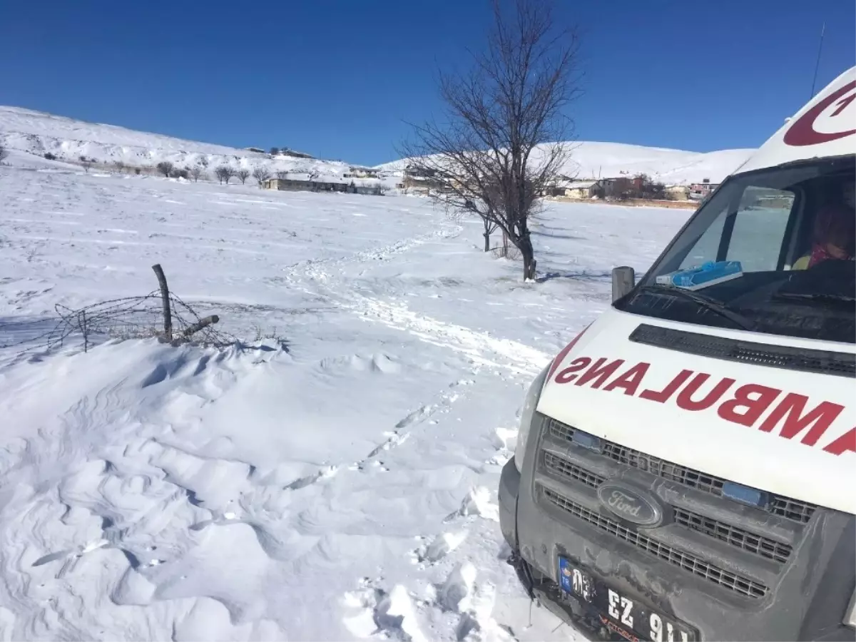 112 Ekibi Mahsur Hastayı Sedyeyle 2 Kilometre Taşıdı