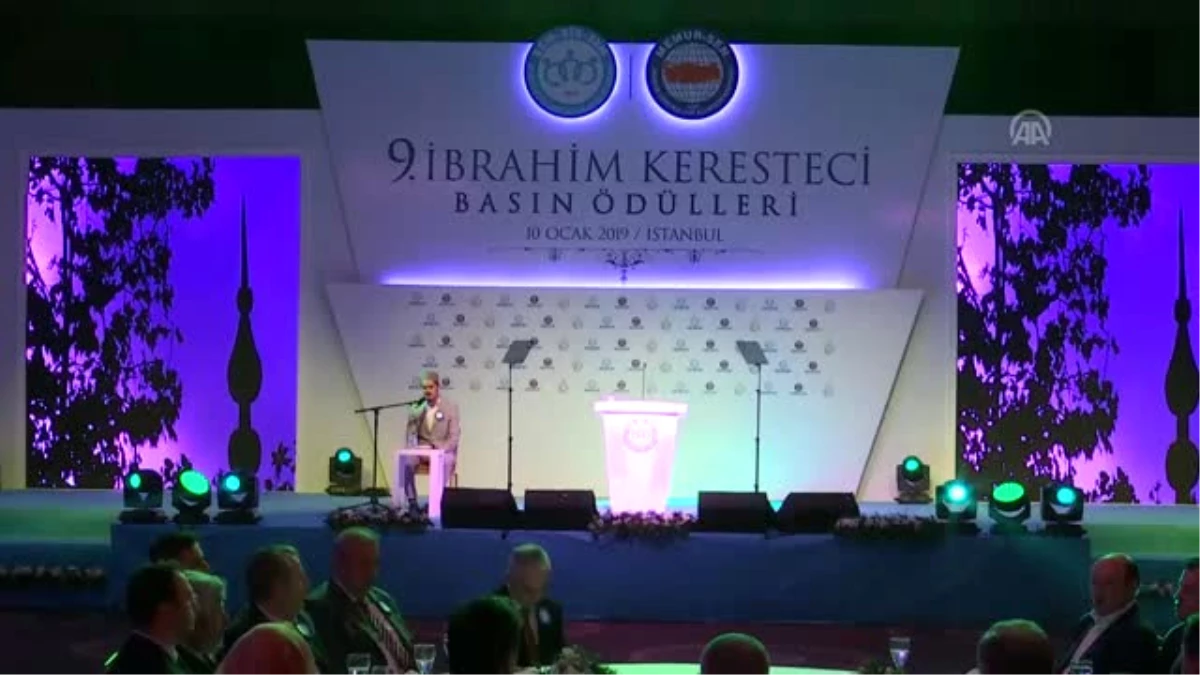 9. İbrahim Keresteci Basın Ödülleri Töreni - TBMM Başkanı Yıldırım (1)
