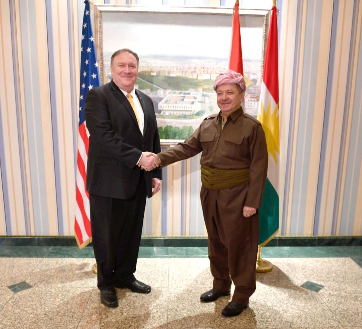 ABD Dışişleri Bakanı Pompeo, Barzani ile Görüştü
