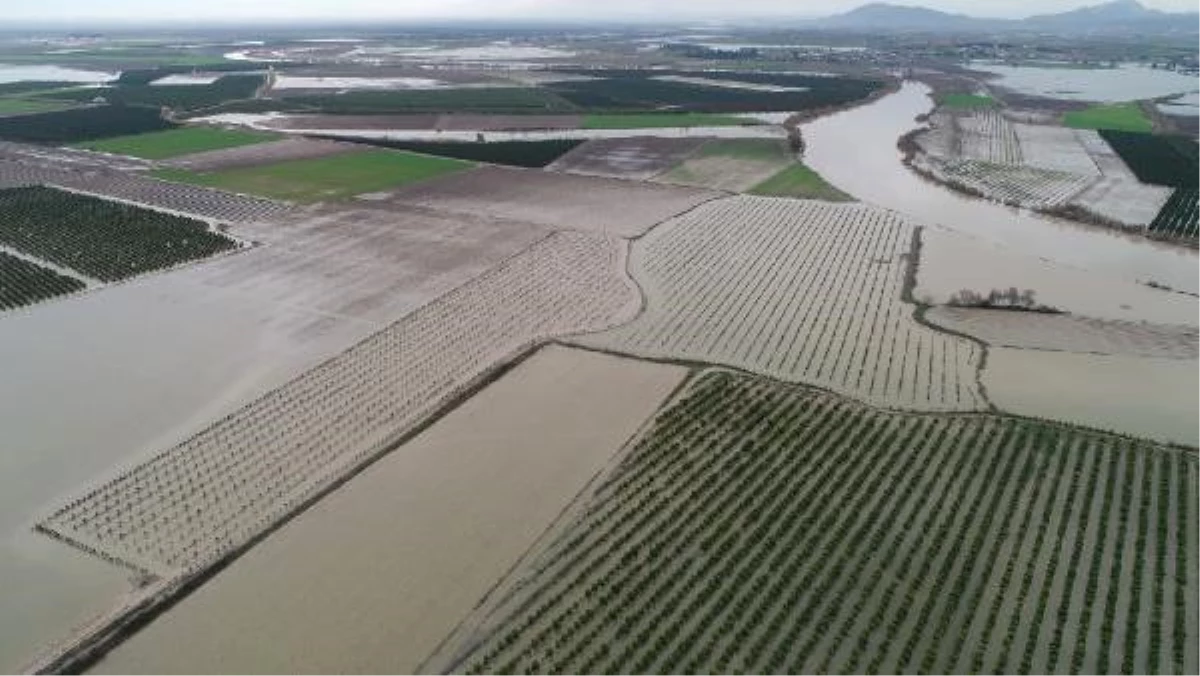 Adana\'da Yağmurla Birlikte Tarım Arazileri Sular Altında Kaldı