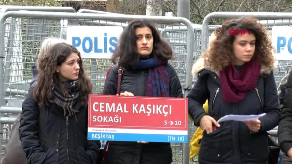 İstanbul- Cemal Kaşıkçı\'nın Son Geçtiği Sokağa Sembolik Olarak Adını Verdiler