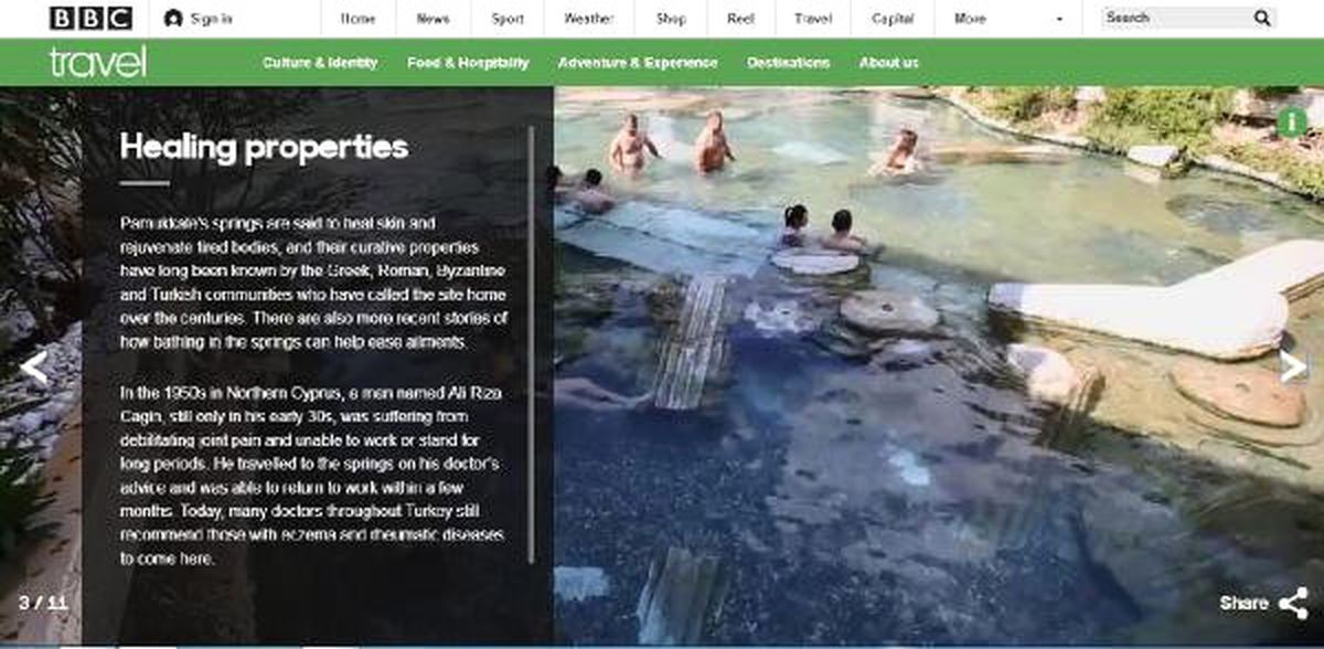 Beyaz Cennet Pamukkale Bbc\'de