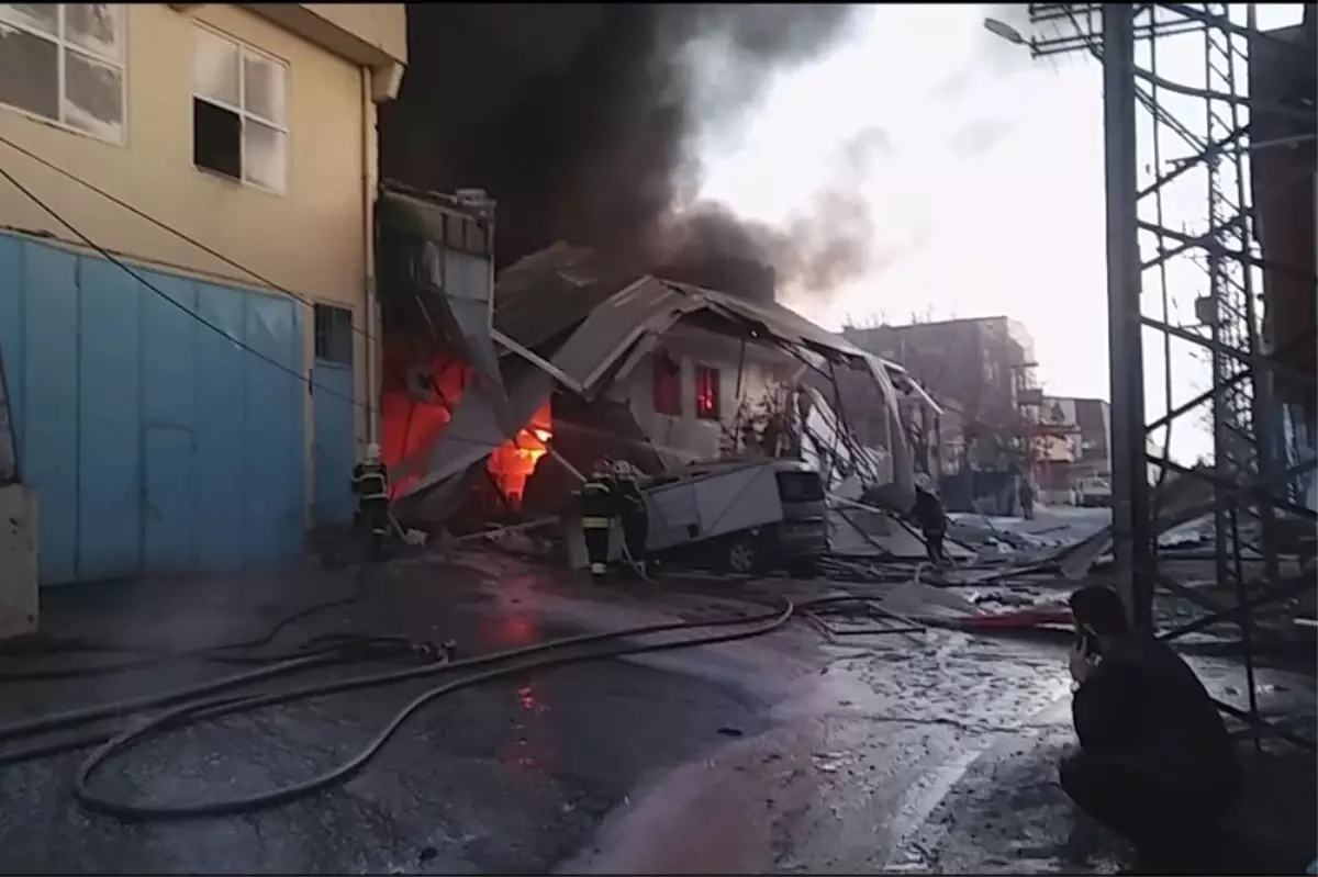 Gaziantep Sanayi Sitesinde Yangın