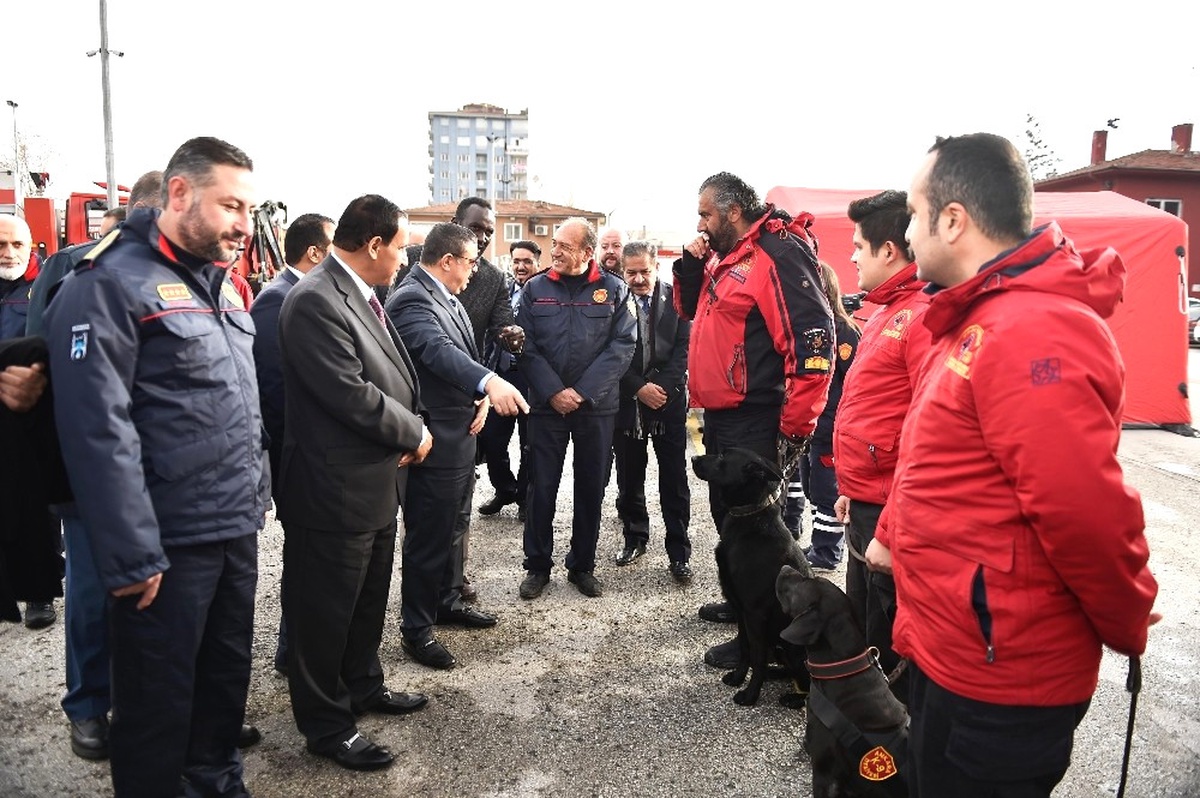 Kuveyt Heyeti Ankara İtfaiyesi\'nde İncelemelerde Bulundu