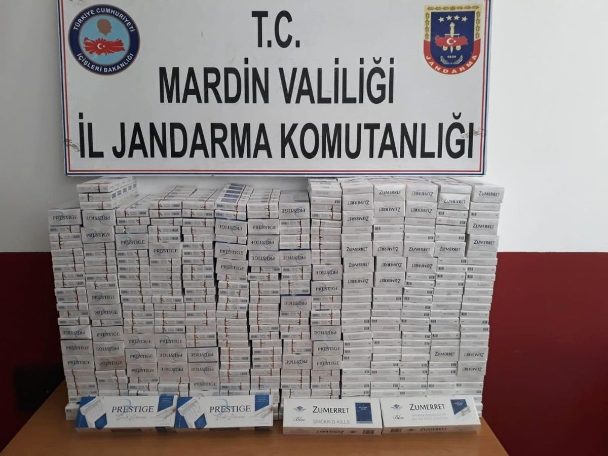 Mardin\'de 2 Bin 120 Paket Kaçak Sigara Ele Geçirildi