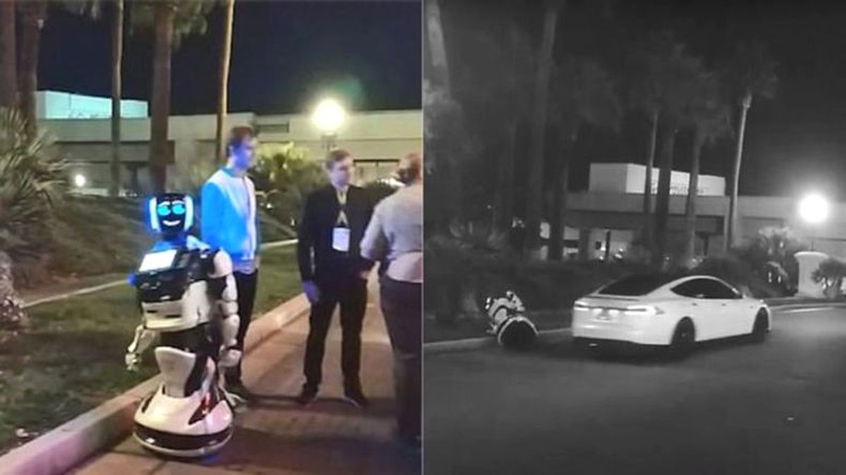 Tesla\'nın Otonom Aracı Bir Robotu Ezdi (Video)