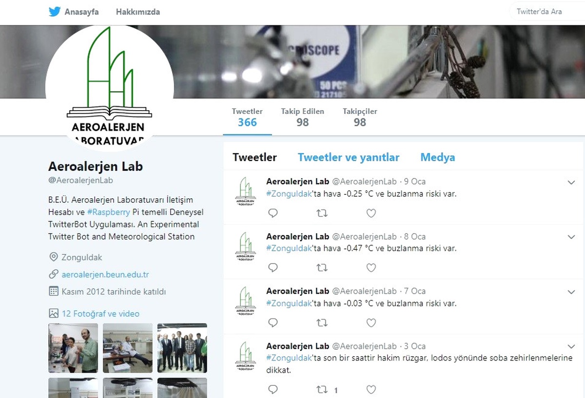 Zonguldak\'ın Hava Durumu \'Aeroalerjen Laboratuvarı Meteorolji İstasyonu\' ile Ölçülüyor