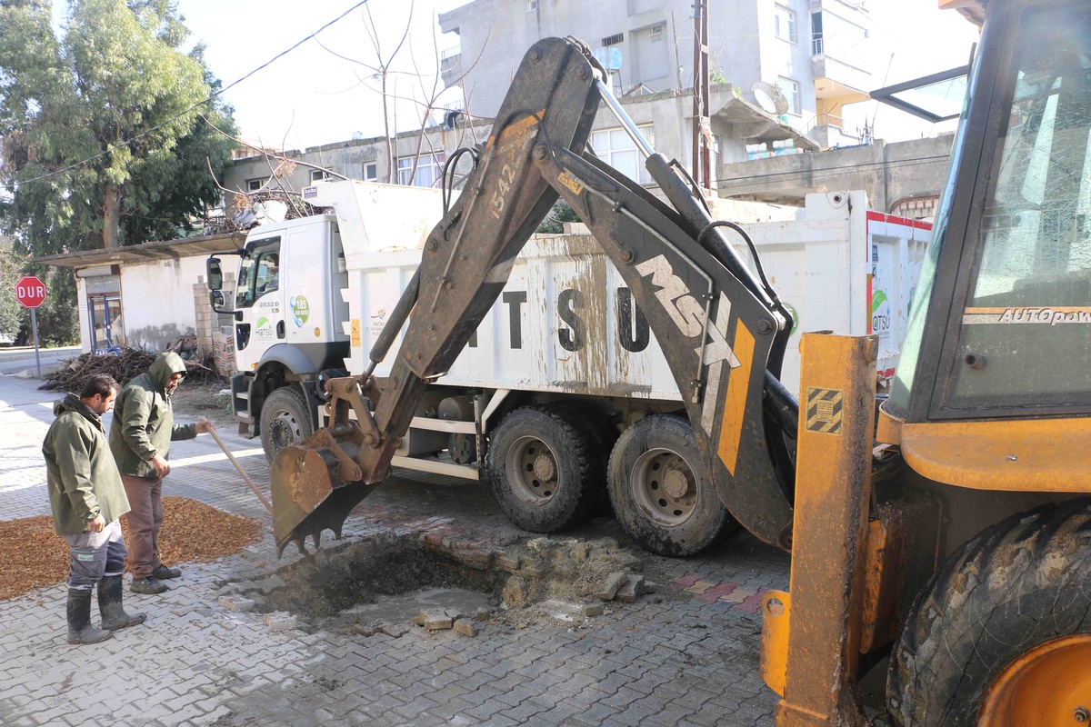 Samandağ\'da Oluşan İçme Suyu Arızasına Hızlı Müdahale