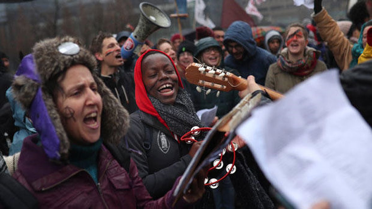 Brüksel\'de Sığınmacılara Destek Protestosu