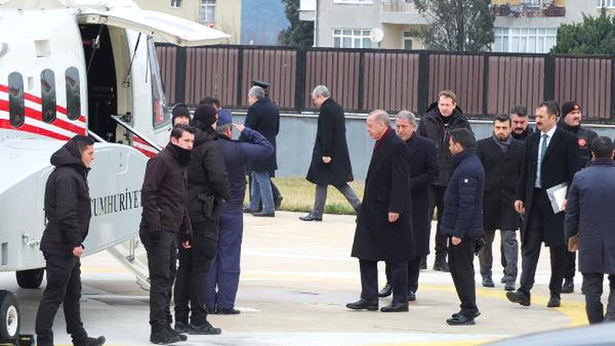 Cumhurbaşkanı Erdoğan Helikopterle Sakarya\'ya Gitti