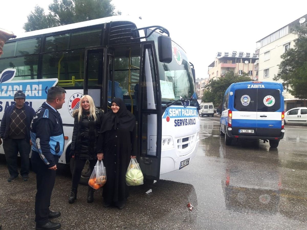 Kepez\'den Semt Pazarlarına Ücretsiz Servis