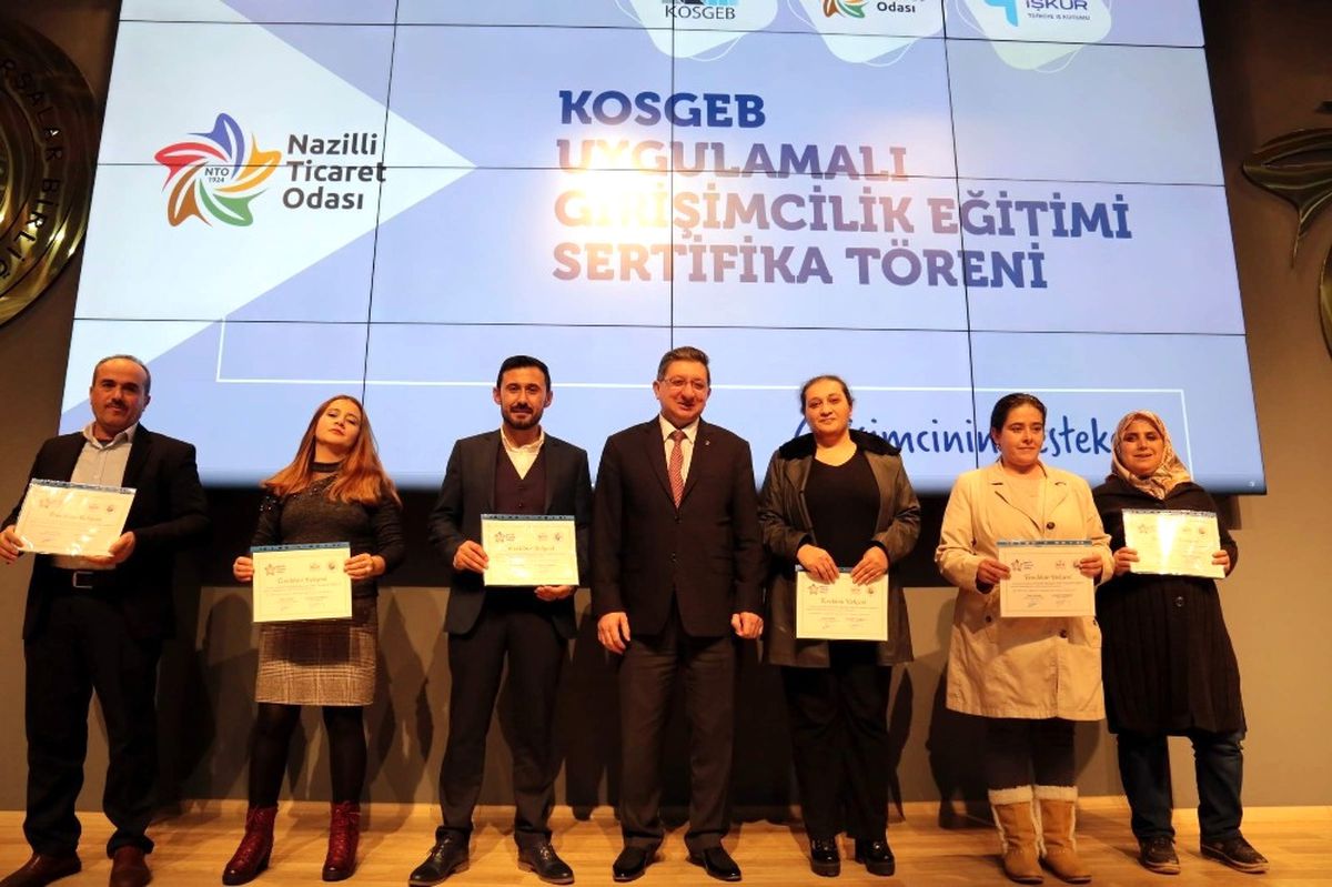 Nazilli Ticaret Odasında Sertifika ve Ödül Töreni Düzenlendi