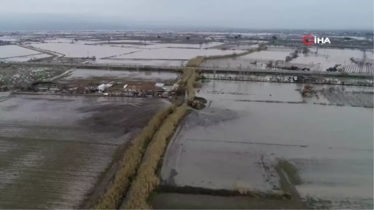 Sular Altında Kalan Manisa Ovası Havadan Görüntülendi