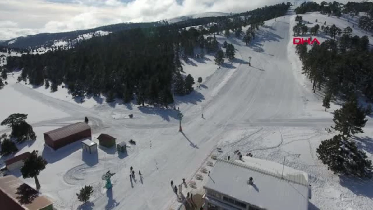 Burdur Göl Manzaralı Kayak Merkezi Salda Havadan Görüntülendi