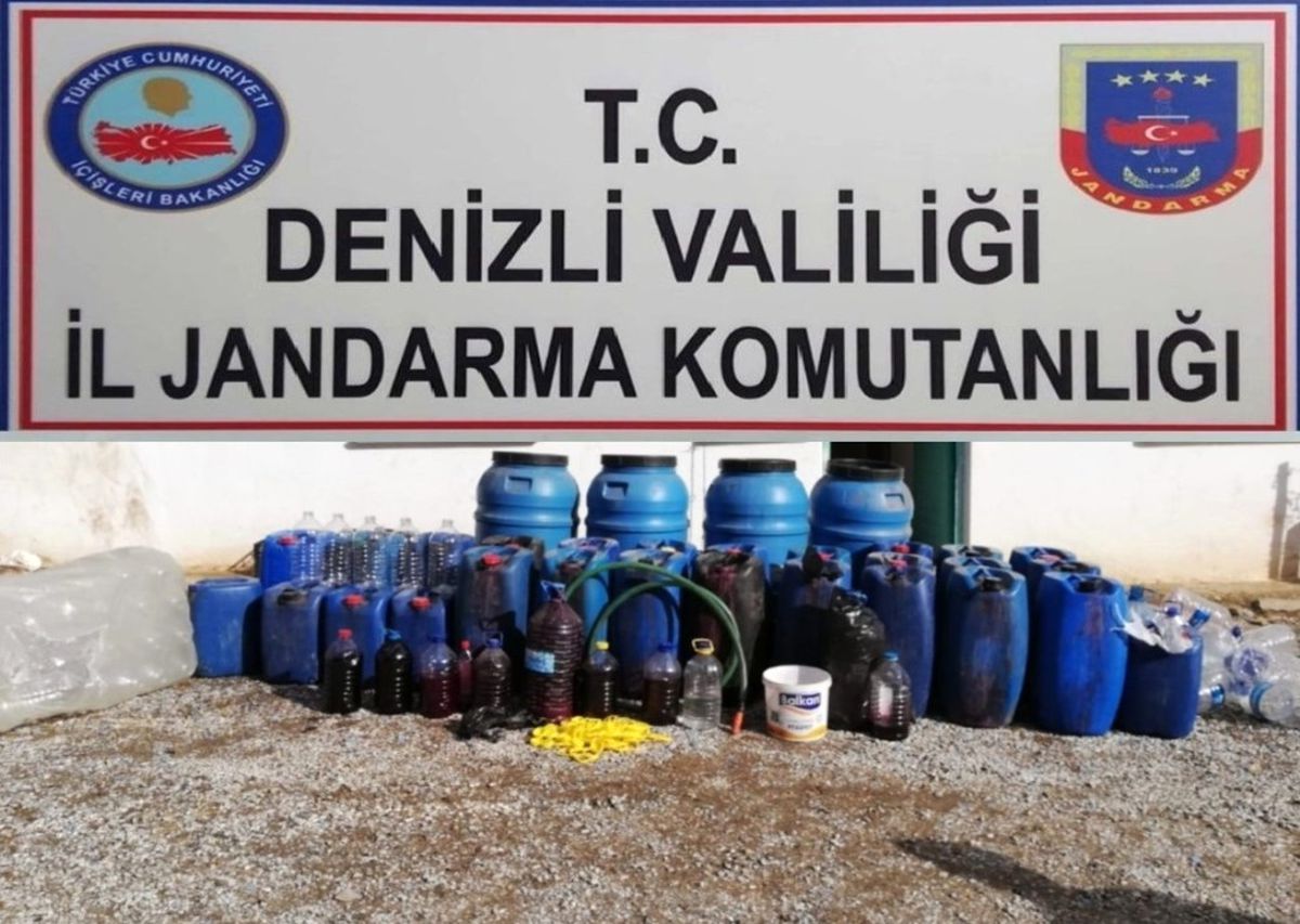 Jandarma Baskın Yaptığı Evde Bin 100 Litre Kaçak Şarap Yakaladı
