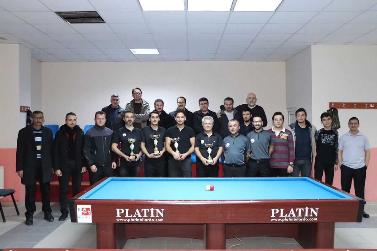 Karaman\'da 3 Bant Bilardo Heyecanı Sona Erdi