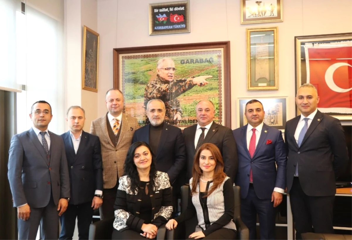 Azerbaycanlı İş Adamlarından Yalçın Topçu\'ya Ziyaret